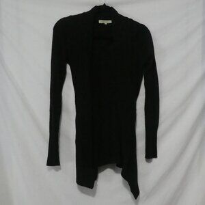 COSTA BLANCA | small | Black Open Front Knit Cardigan With Matching Belt